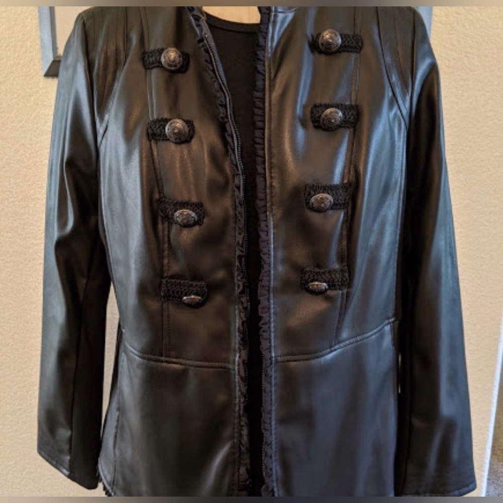 Women's Black Military Style Jacket